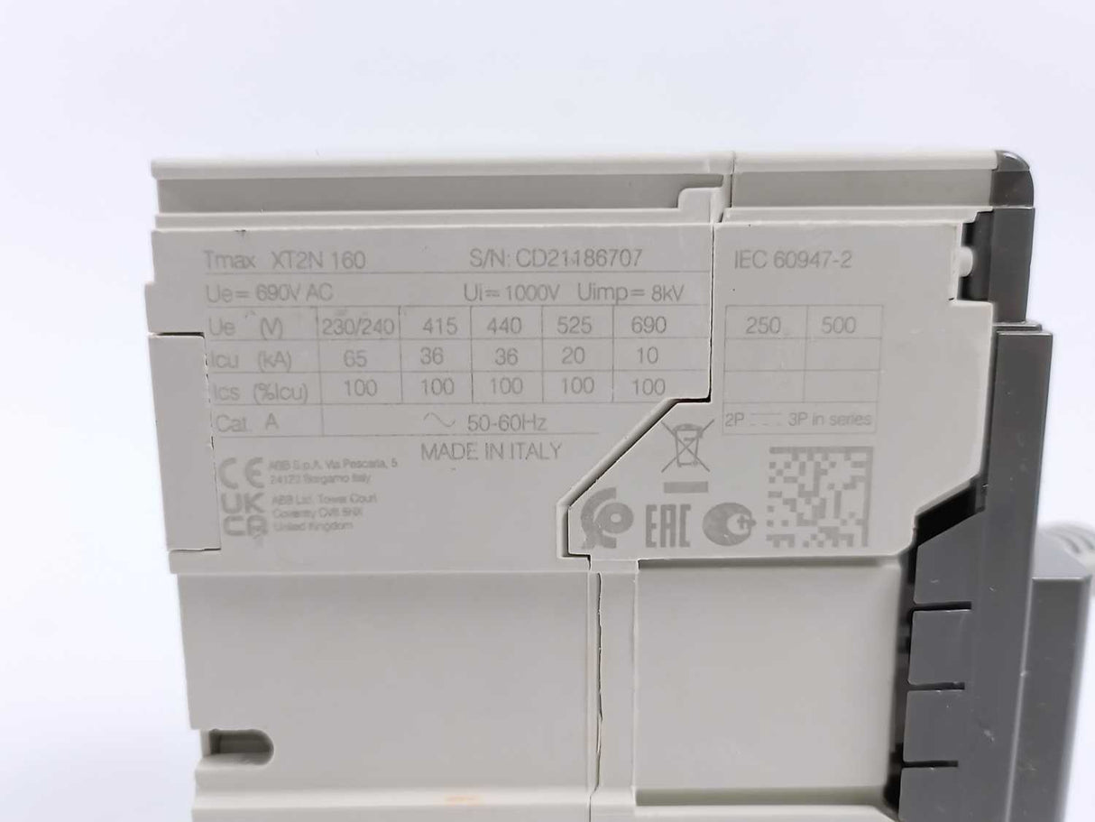 ABB 1SDA067058R1 XT2N 160 Ekip Dip LS/I In=160A 3p F F