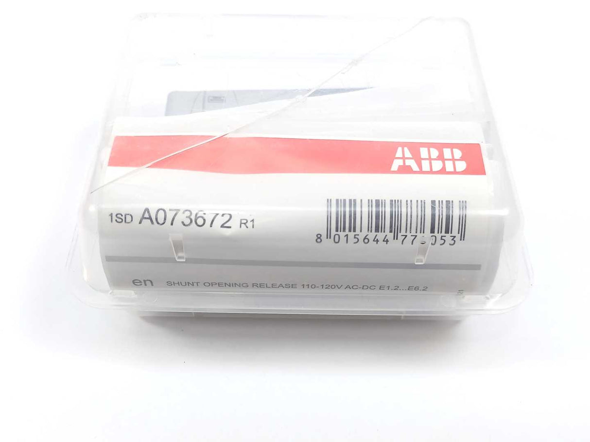 ABB 1SDA073672R1 SHUNT OPENING RELEASE 110-120V AC-DC E1.2...E6.2
