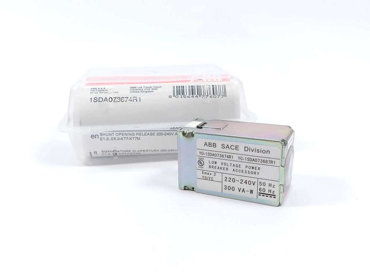 ABB 1SDA073674R1 YO E1.2..E6.2-XT7-XT7M 220-240 VAC/DC Shunt Opening Release