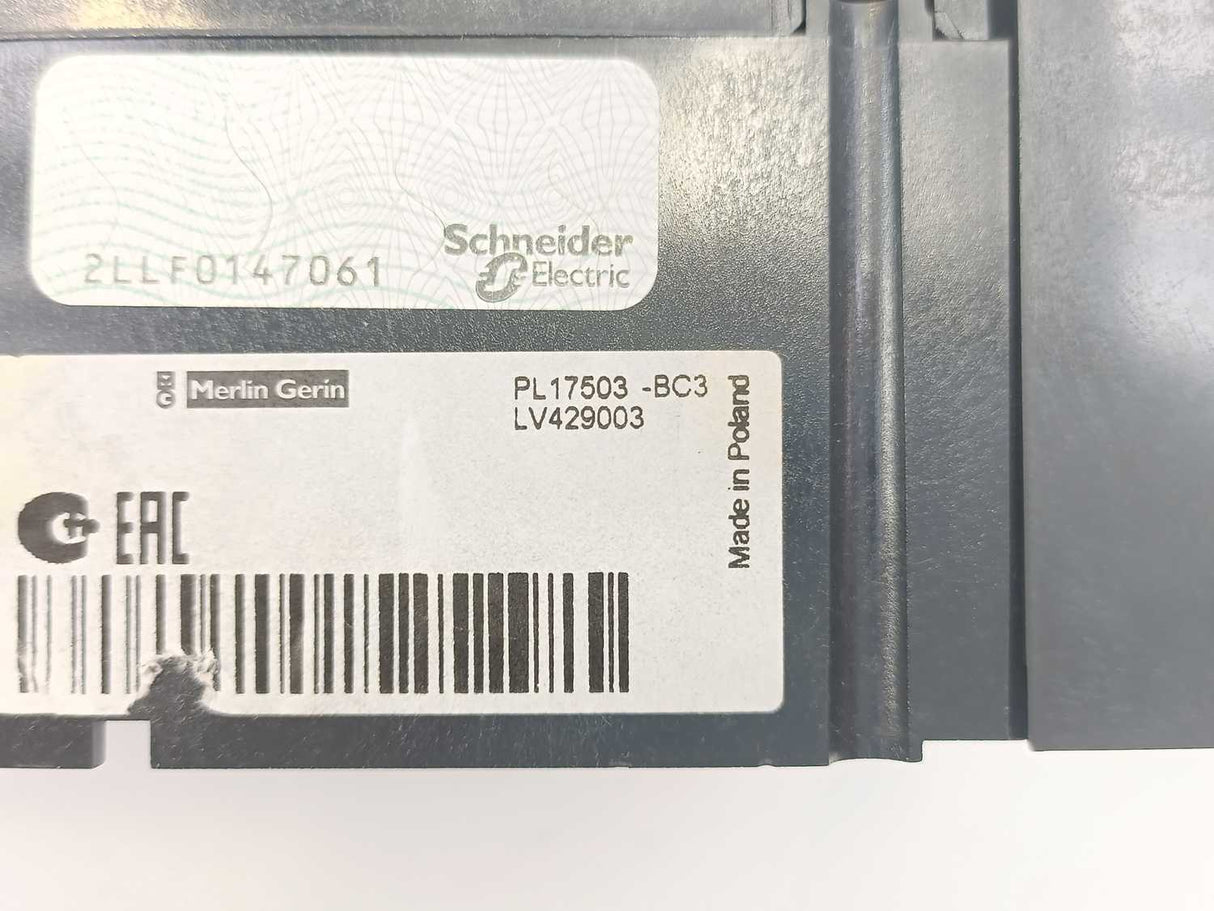 Schneider Electric LV429003 NSX 100F Compact Circuit Breaker 50/60Hz