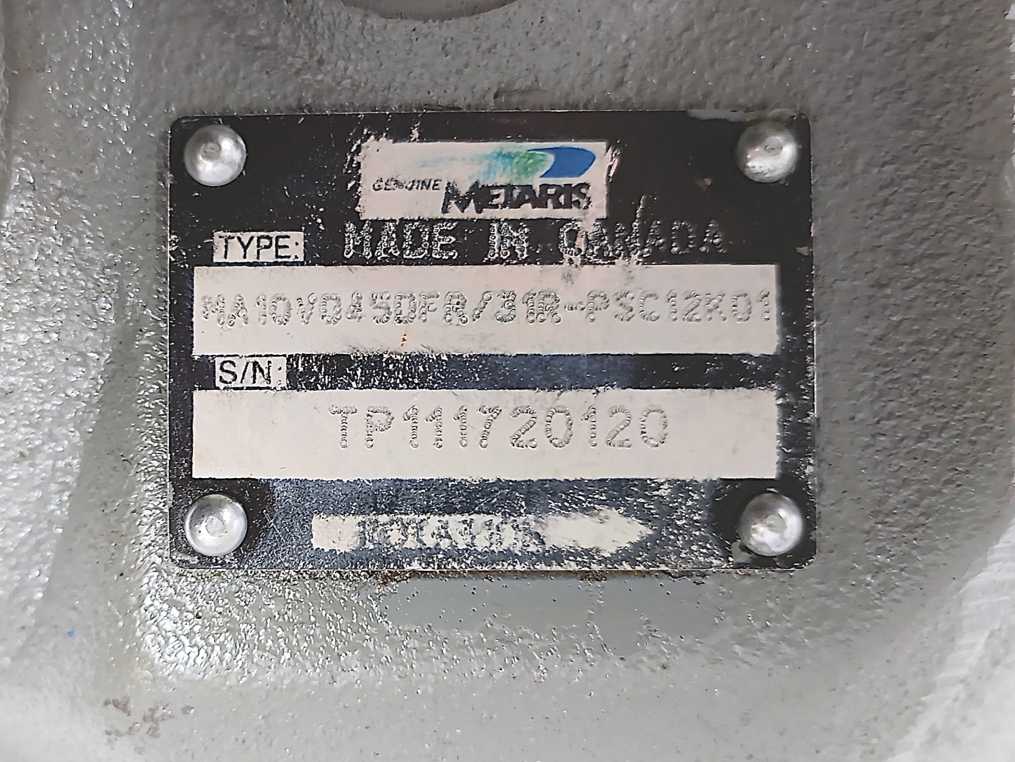 Genuine Metaris MA10V0450FB/31R-PSC12K01 Piston Pump