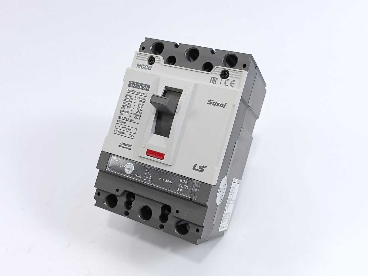 LS Electric TD 100N 80A FMU Moulded Case Circuit Breaker
