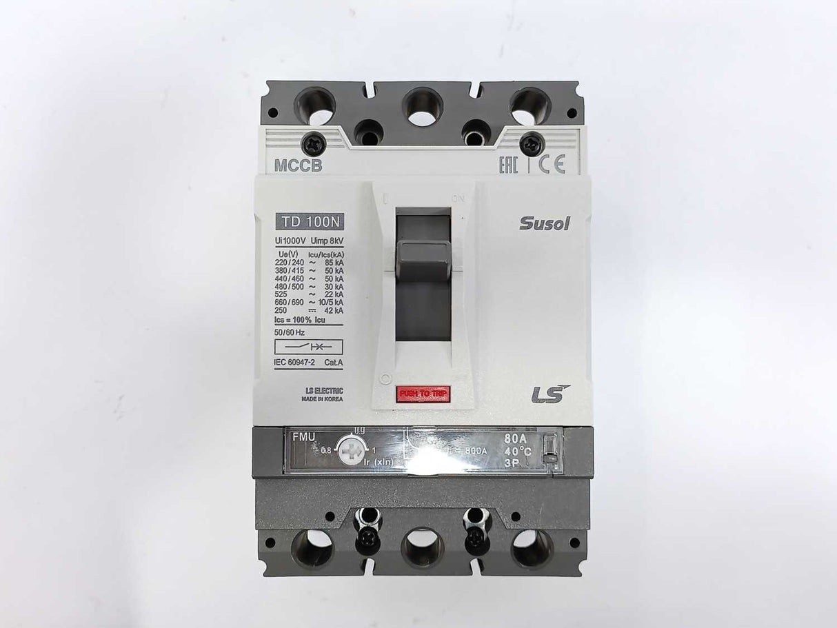 LS Electric TD 100N 80A FMU Moulded Case Circuit Breaker