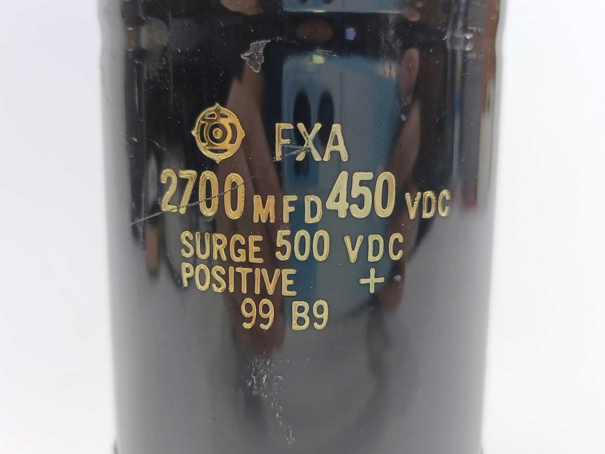 HITACHI FXA 2700MFD 450VDC Capacitor, Surge 50VDC