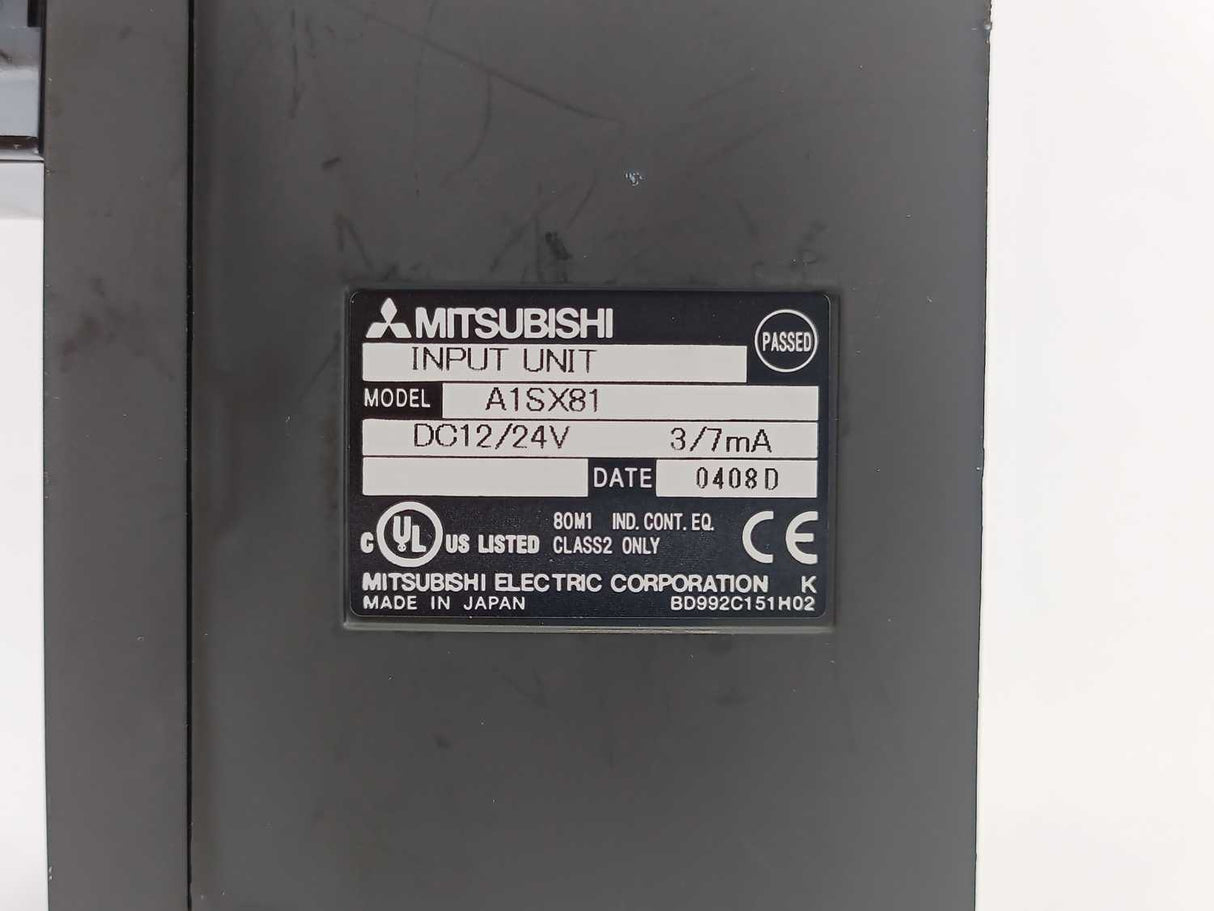 Mitsubishi A1SX81 Input Unit DC12/24V