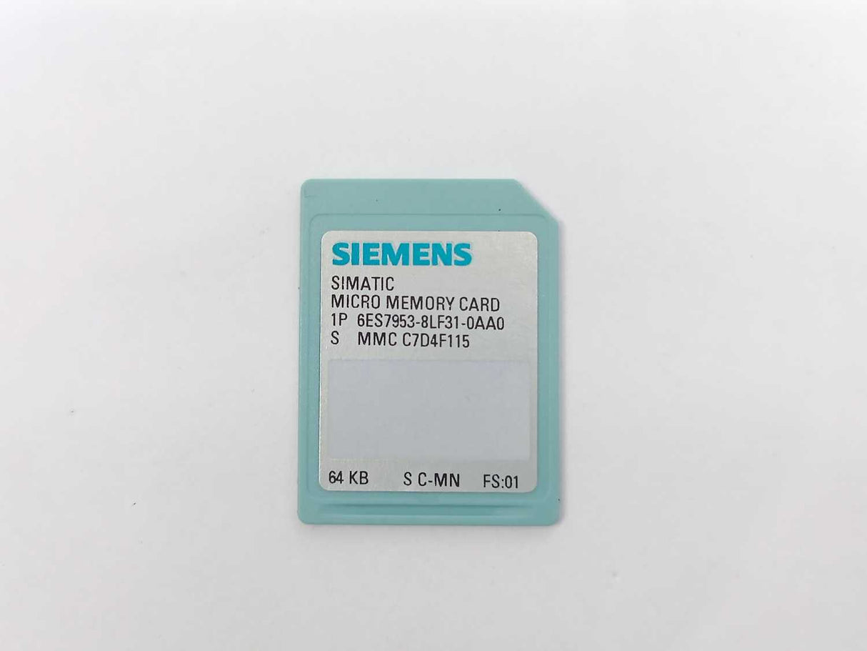 Siemens 6ES7313-5BG04-0AB0 64 KB Memory Card, broken plastik