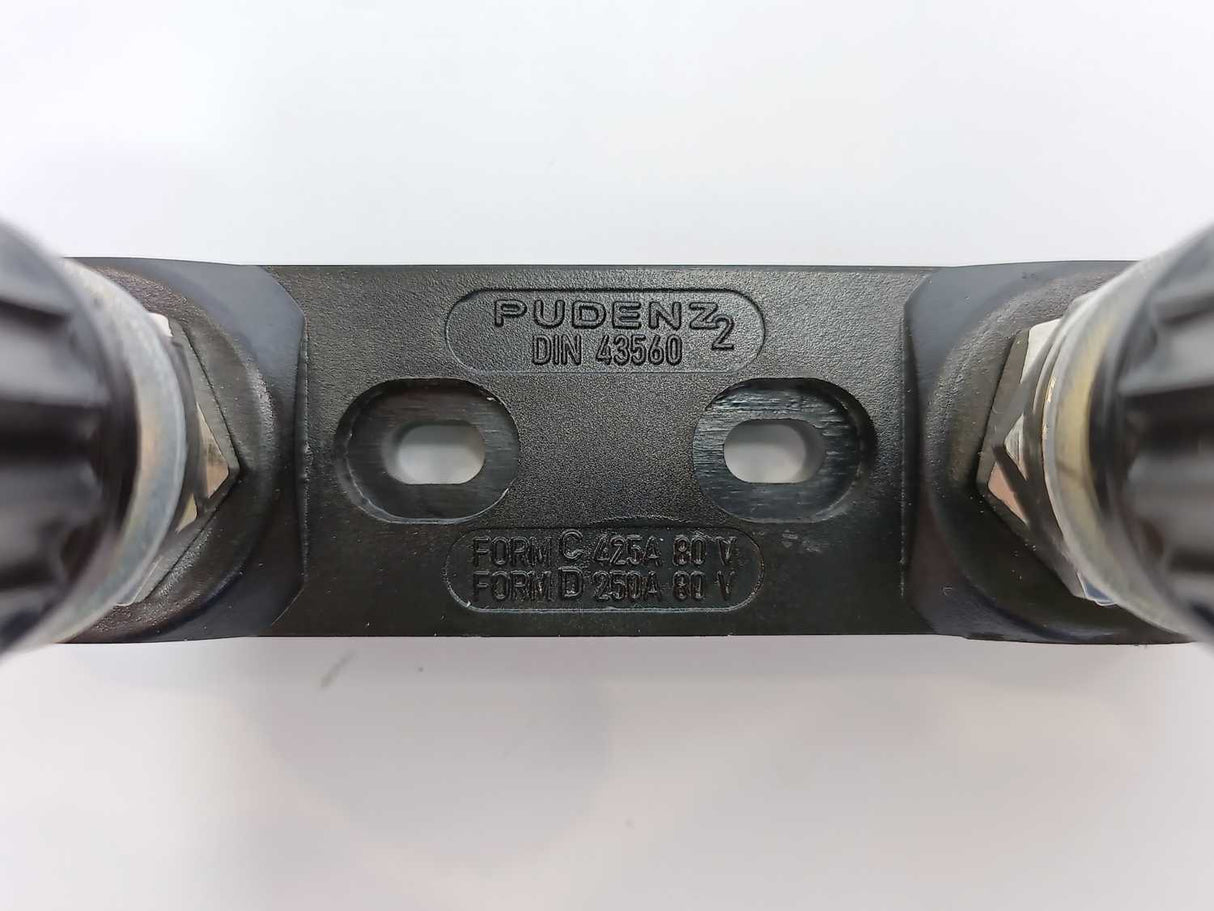 PUDENZ 43560 High‑Current Bolt‑Down Fuse Holder 1+2 Batch 2pcs.