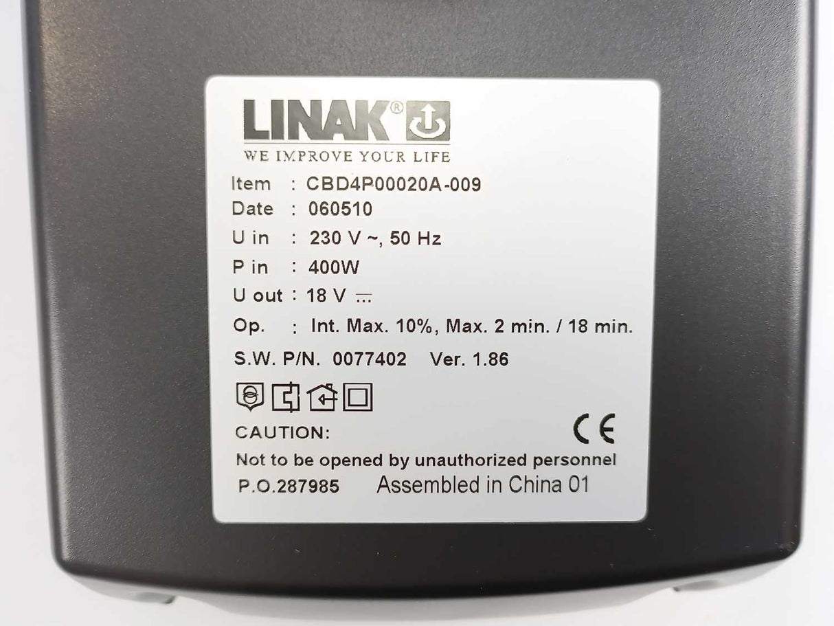 LINAK CBD4P00020A-009 2 Channel Controller w/ Up/Down buttons + Connector Cables