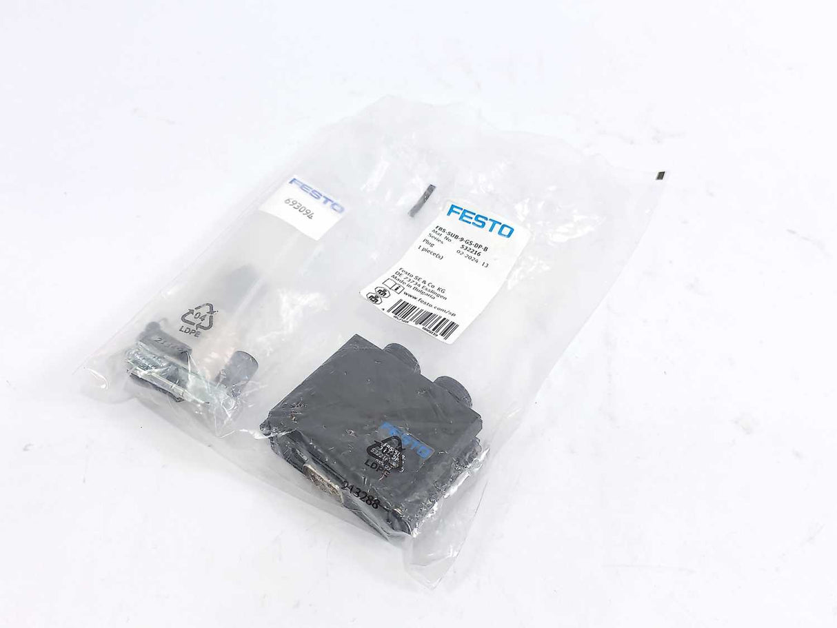 Festo 532216 Fieldbus Connector FBS-SUB-9-GS-DP-B (TN 532216)