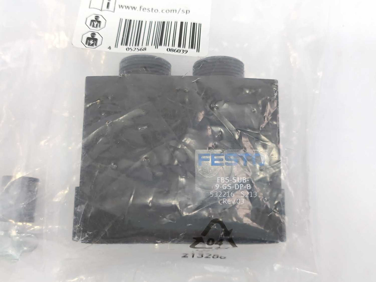 Festo 532216 Fieldbus Connector FBS-SUB-9-GS-DP-B (TN 532216)