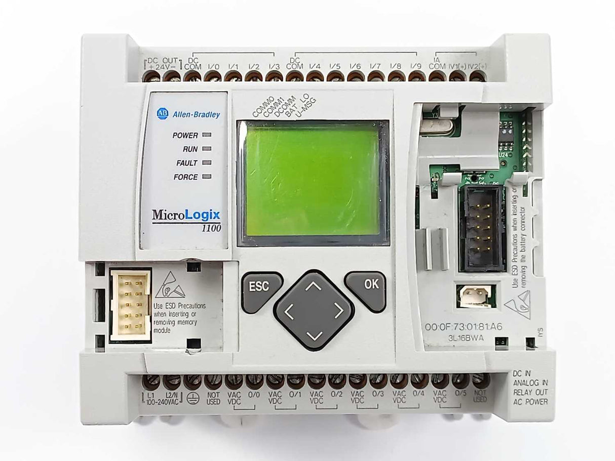 AB 1763-L16BWA Ser. B MicroLogix 1100 16 Point Controller