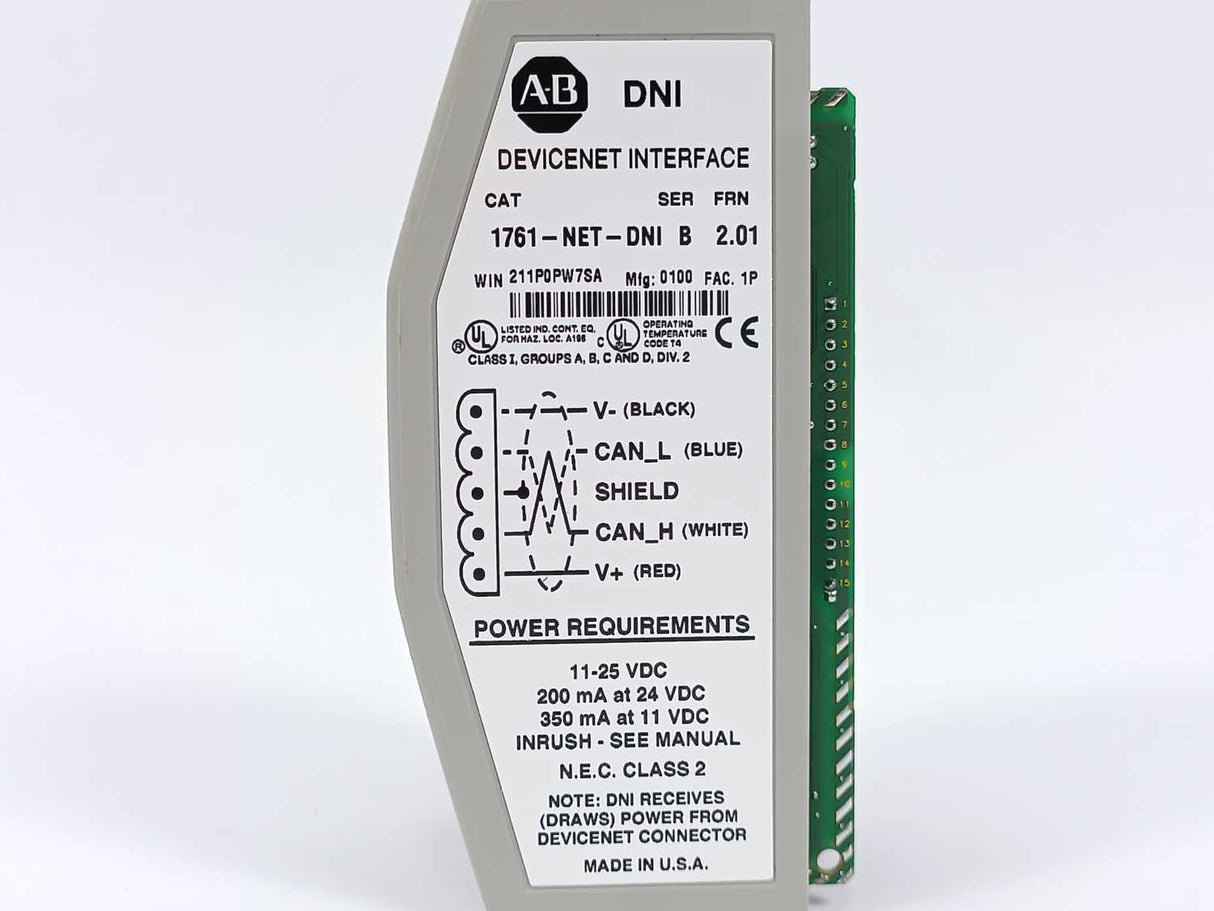 AB 1761-NET-DNI Ser. B DeviceNet Interface Module