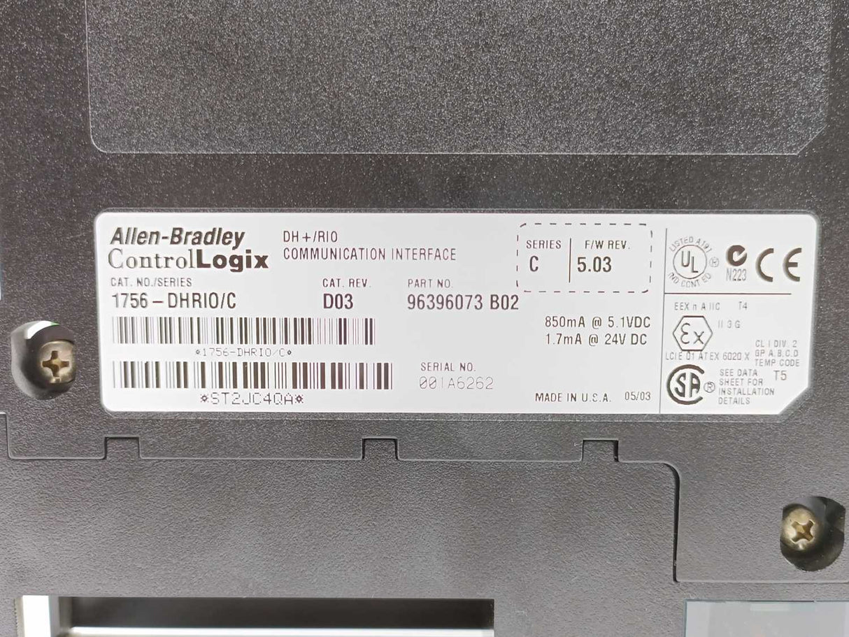 AB 1756-DHRIO Ser. C Communication Interface