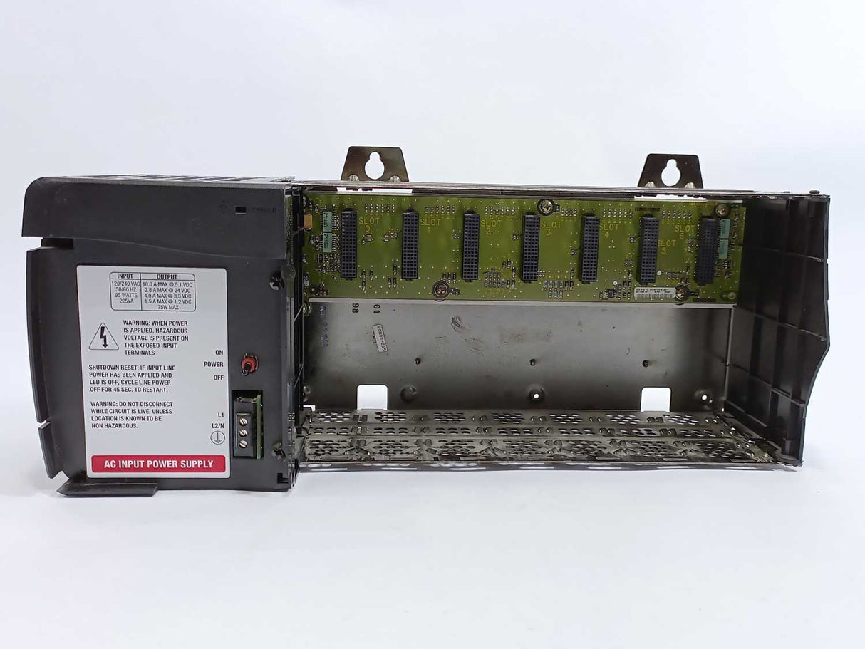 AB 1756-PA72/B Ser. B Power Supply AC w/ 1756-A7 Chassis