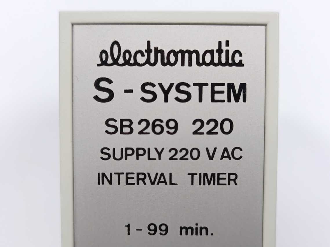 Electromatic SB 269-220 Interval Timer 1-99min.