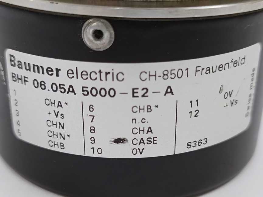 BAUMER ELECTRIC BHF 06.05A 5000-E2-A Incremental Rotary Encoder