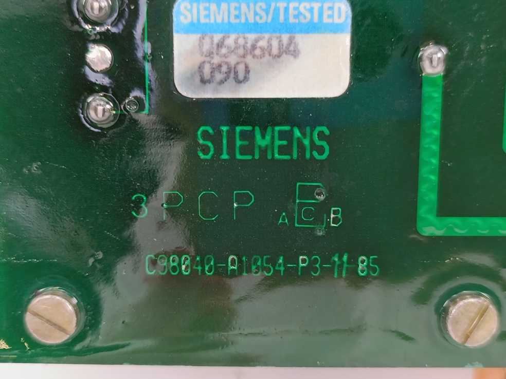 Siemens C98043-A1054-L.410 C98040-A1054-P3-11-85 3 PCP Board