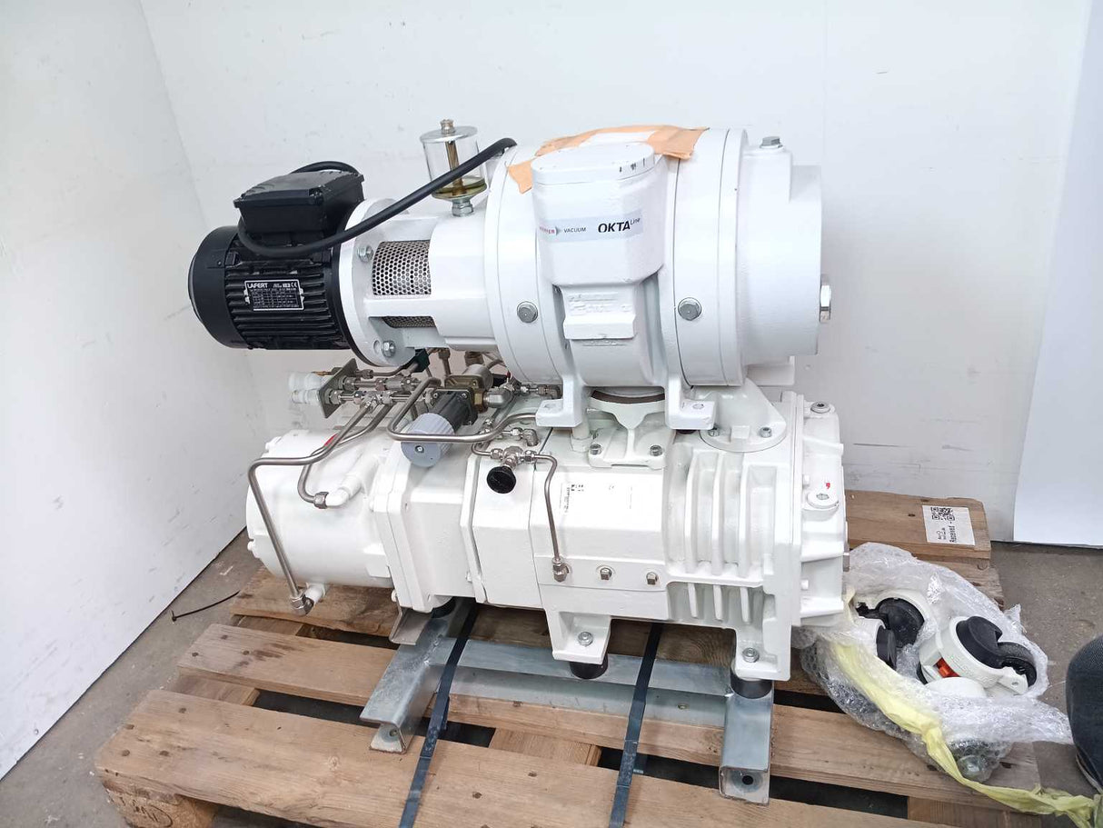 Pfeiffer Vacuum PP W21 000 C Okta 250 + Busch NS 0070 C TH0 Vacuum Pump System
