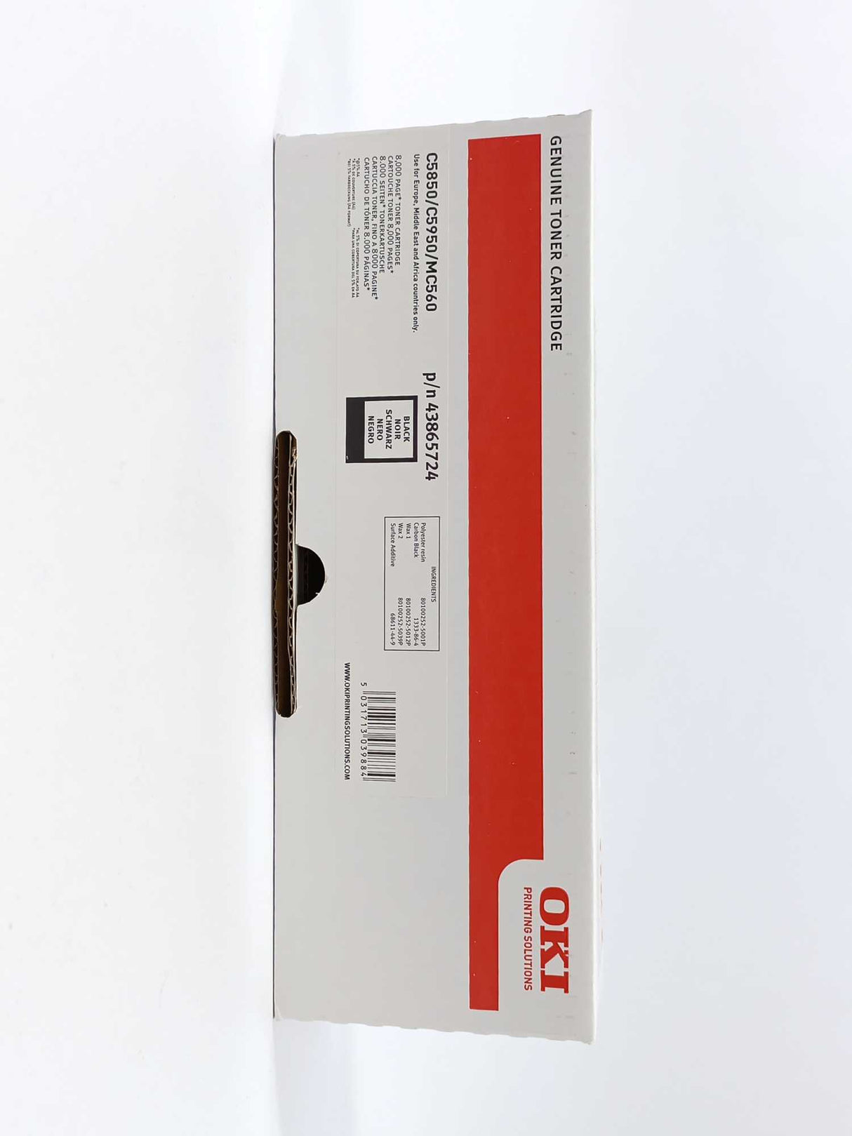 OKI 43865724 C5850/C5950/MC560 Black Toner