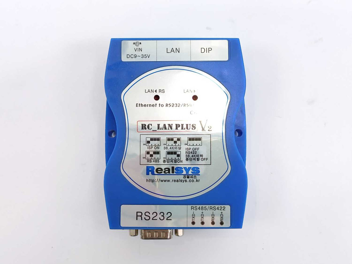 RealSYS RC_LAN PLUS V2 Ethernet to RS232/RS485/RS422 Converter, RSY-LANPlusV2