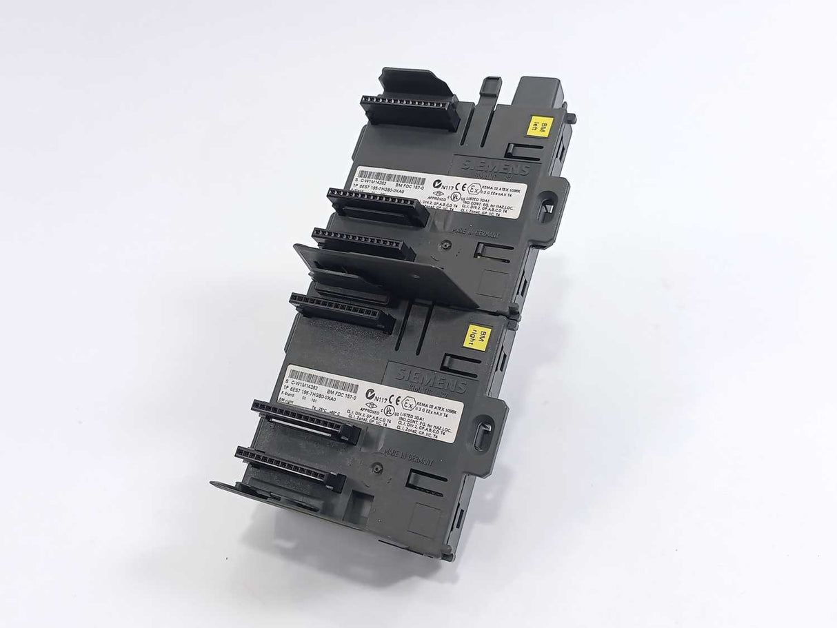 Siemens 6ES7195-7HG80-0XA0 Bus Module Pair - Left and Right