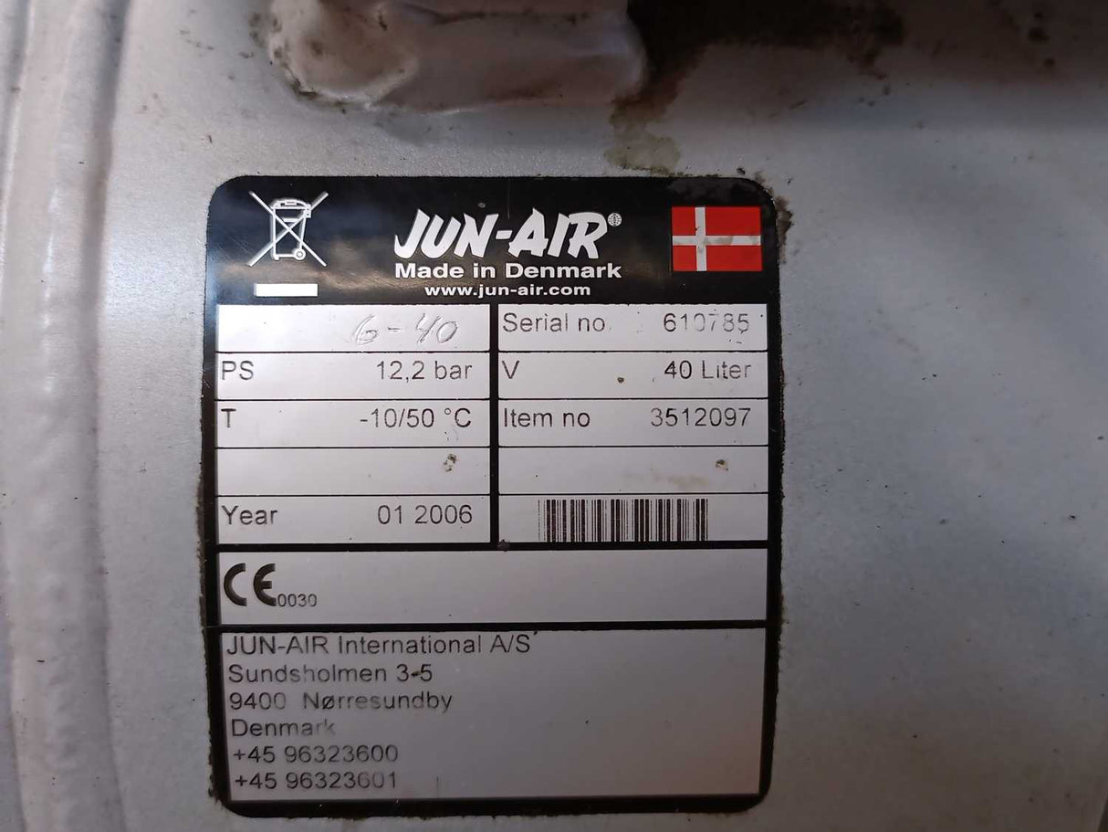 Jun-Air 6-40 3512097 Air Compressor