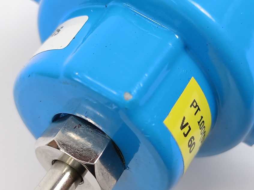 PT100 (D) RTD Sensor Head Type w/ Protection Tube with Falange
