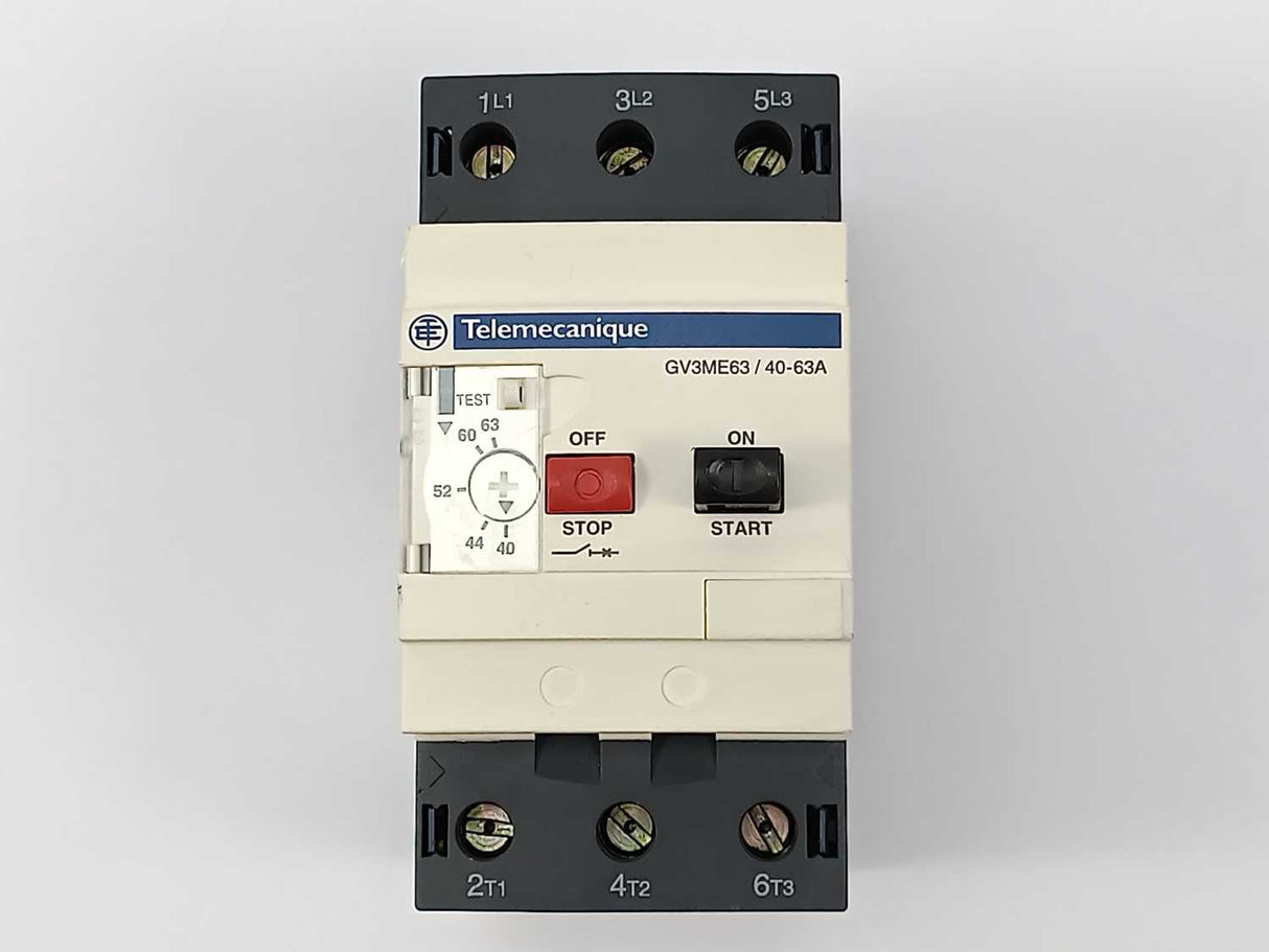 TELEMECANIQUE GV3ME63 Motor Circuit Breaker 40-63A
