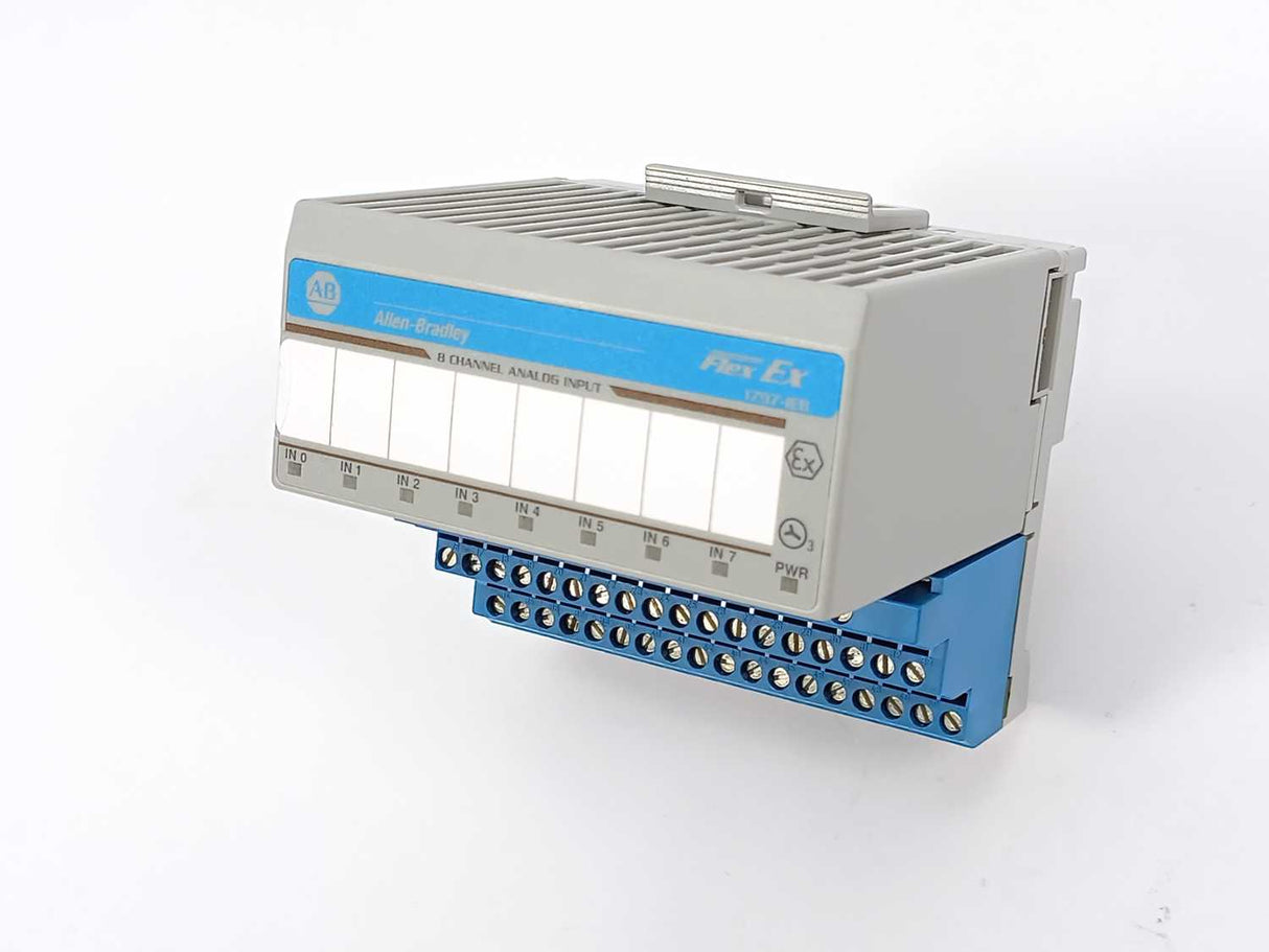 AB 1797-IE8 Ser. A FlexEx 8 Point Analog Input Module w/ 1797-TB3 Base