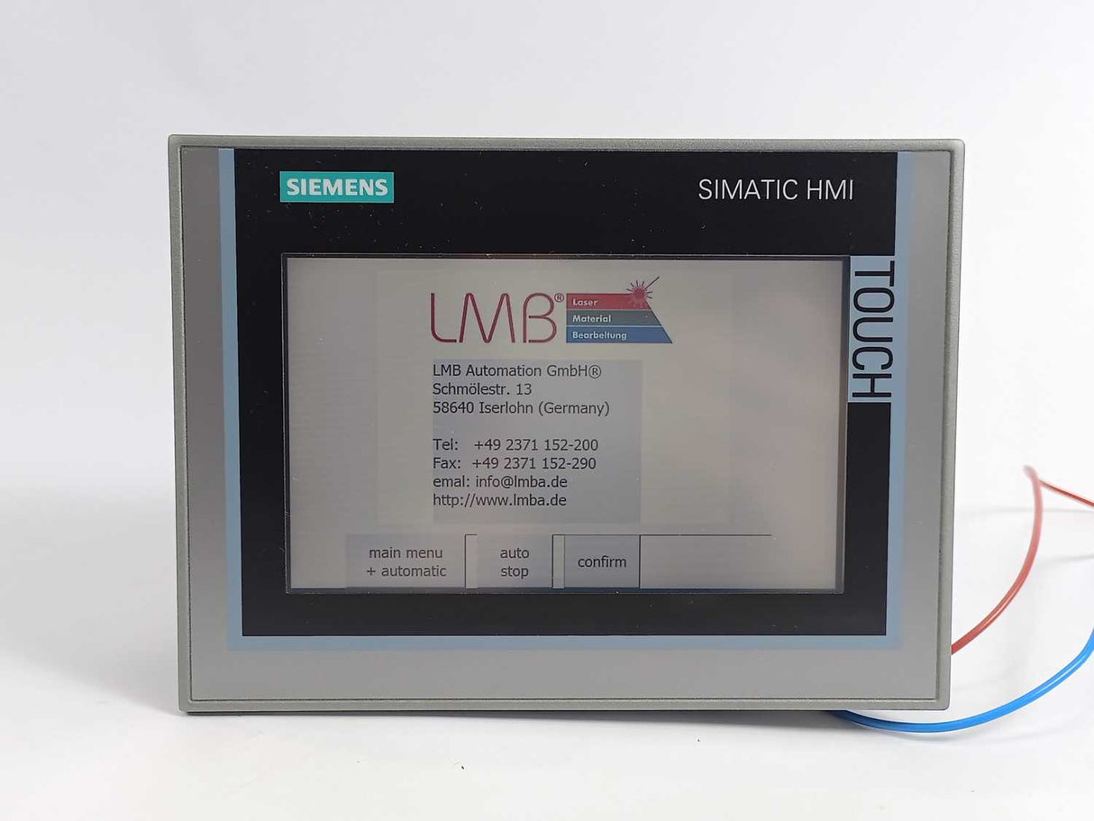 Siemens 6AV2124-0GC01-0AX0 SIMATIC HMI TP700 Comfort Panel