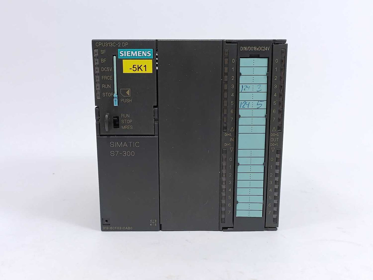 Siemens 6ES7313-6CF03-0AB0 Simatic S7, With: 6ES7953-8LG11-0AA0