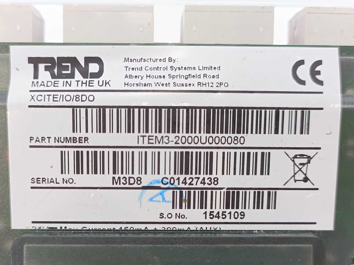 TREND XCITE/IO/8DO DIN Rail-mounted Digital Output Expansion Module