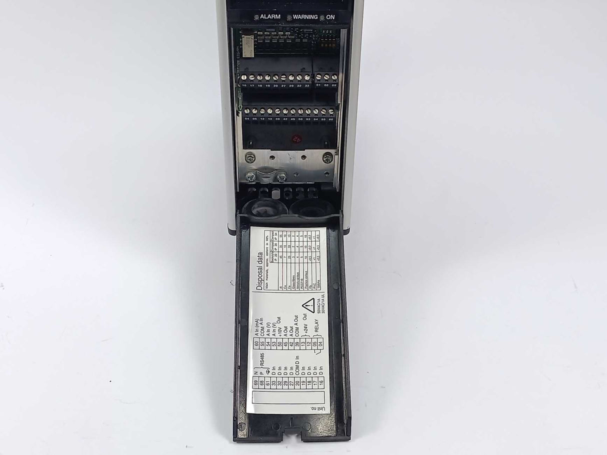 Danfoss VLT5001PT5B20STR3DLF00A00C0 175Z0034 VLT Frequency Inverter 1.7kVA