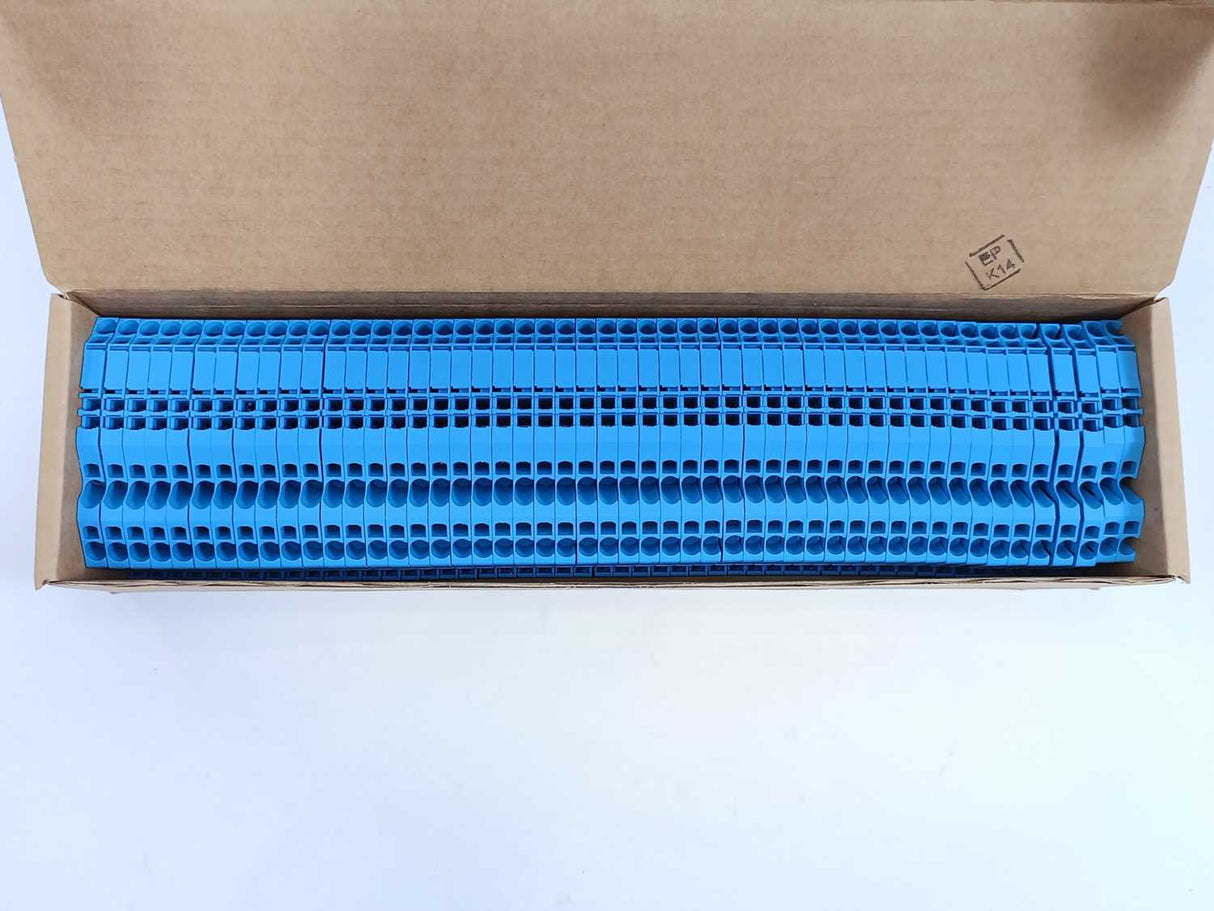 TE Connectivity 1SNK705021R0000 ZK2.5-3P-BL PI-Spring Terminal Block 50 Pcs.