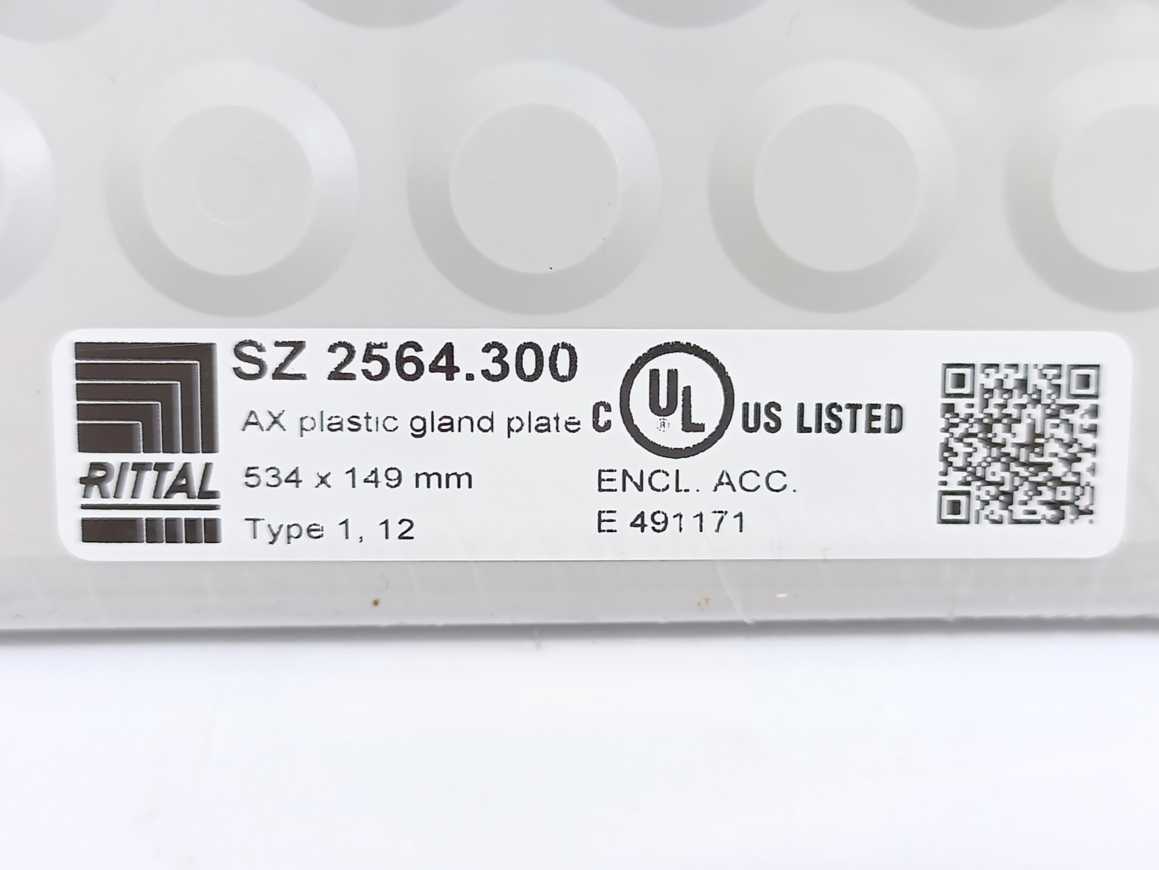 Rittal SZ 2564.300 AX Plastic Gland Plate with Membranes