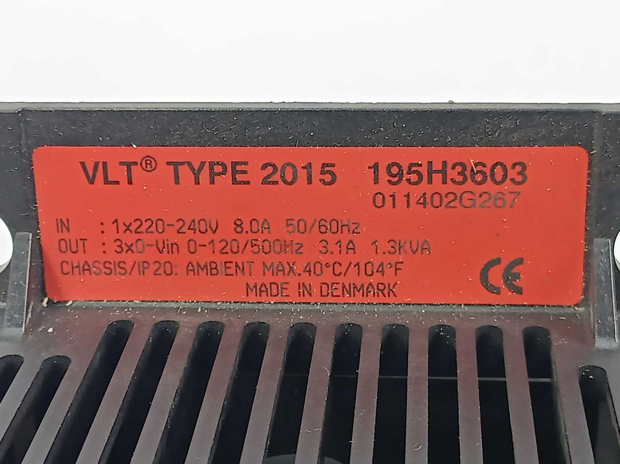 Danfoss 195H3603 VLT Type 2015 Frequency Inverter 1.3kVa