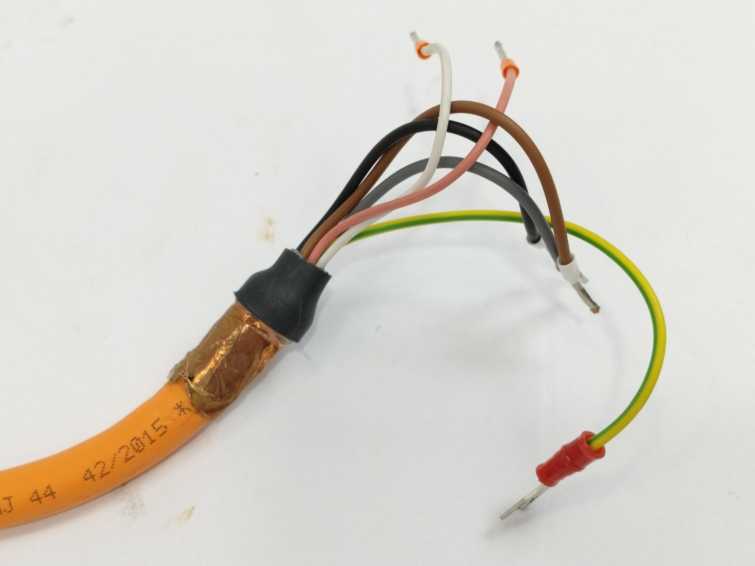 Bosch Rexroth R911341663 RKL0013/005 Ready-made Power Cable RKL, Length: 5.0 m