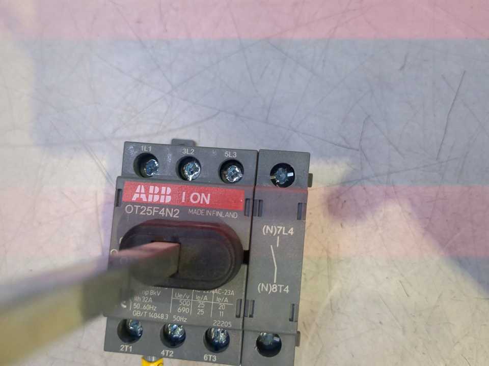 ABB OT25F4N2 Rotary Disconnect Switch 4-Pole 25A