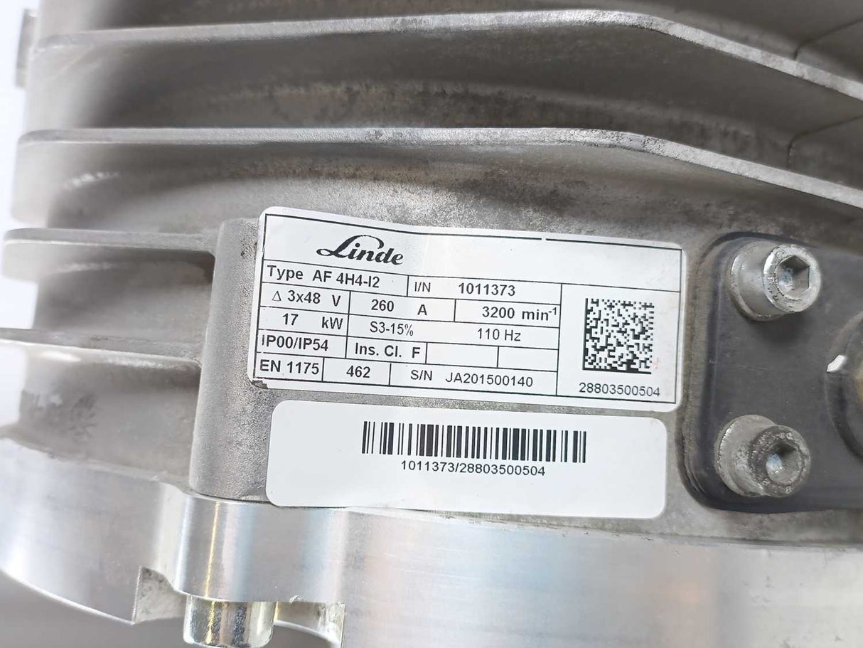Linde AF 4H4-I2 1011373, Electric Traction Motor 17W