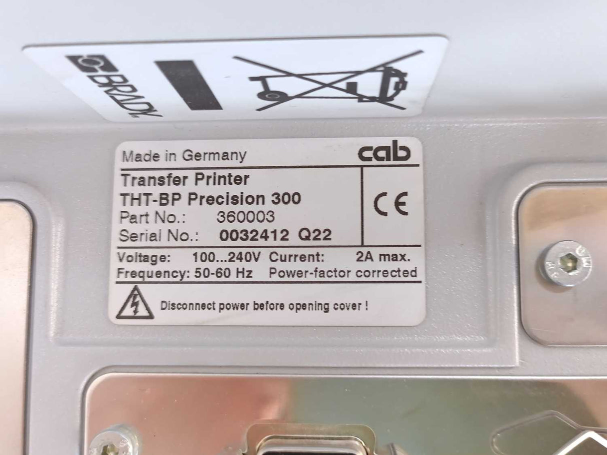 CAB THT-BP Precision 300 Transfer Printer *Sold for spare parts*