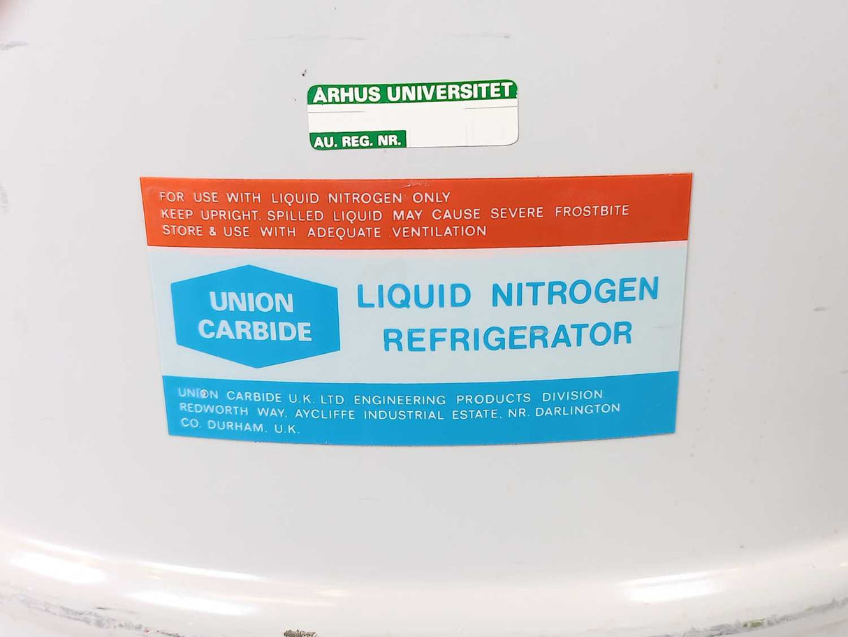 Union Carbide Liquid Nitrogen Refrigerator Diameter: 440mm, Height 450mm