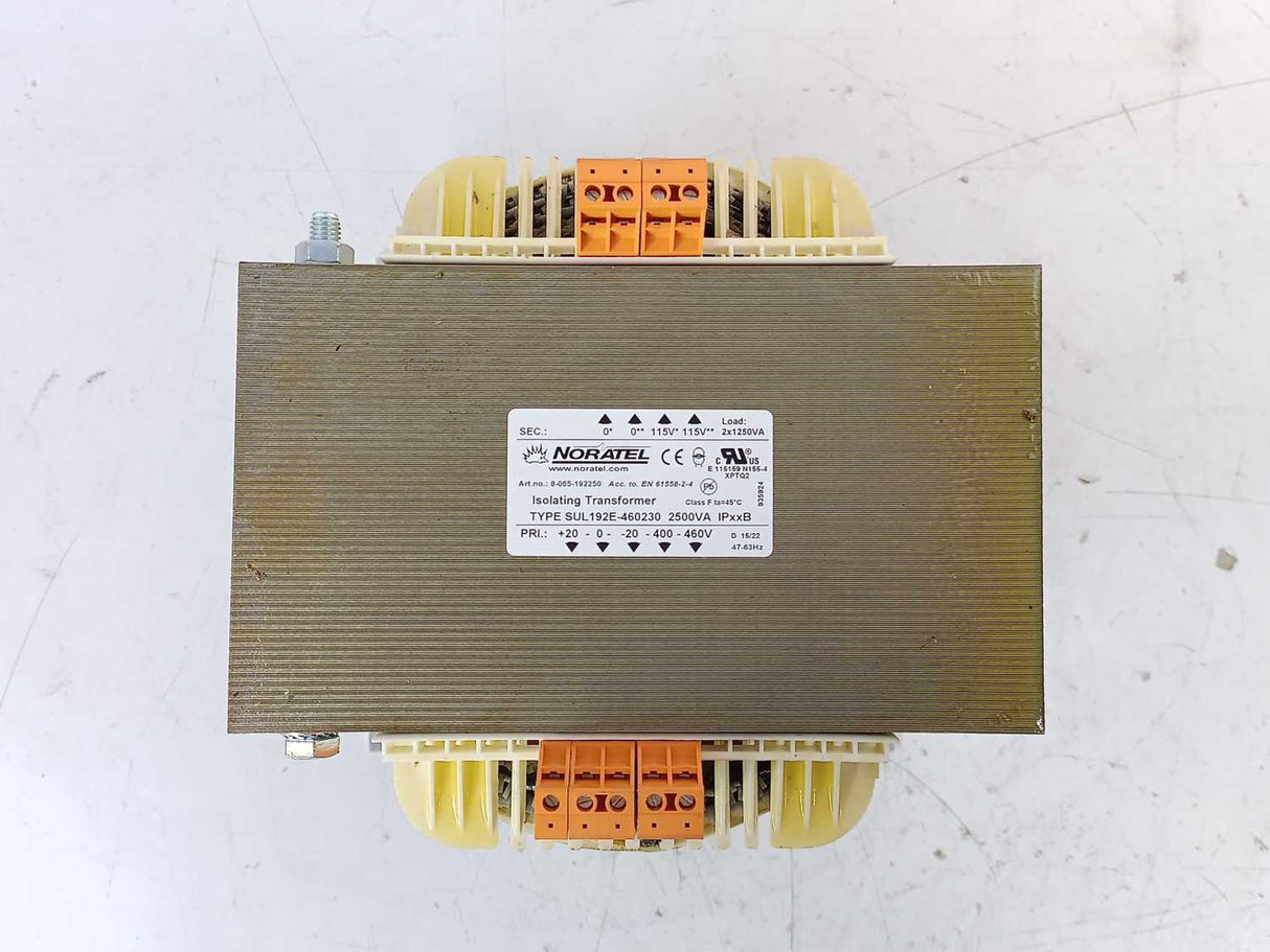 Noratel 8-065-192250 SUL 192E-460230 Isolating Transformer 2500VA