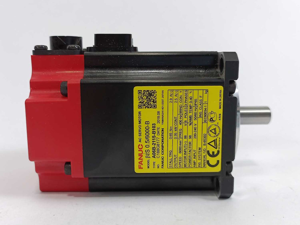 Fanuc ßiS 0.5/6000-B Servo Motor, , A06B-2115-B103, C188G8177