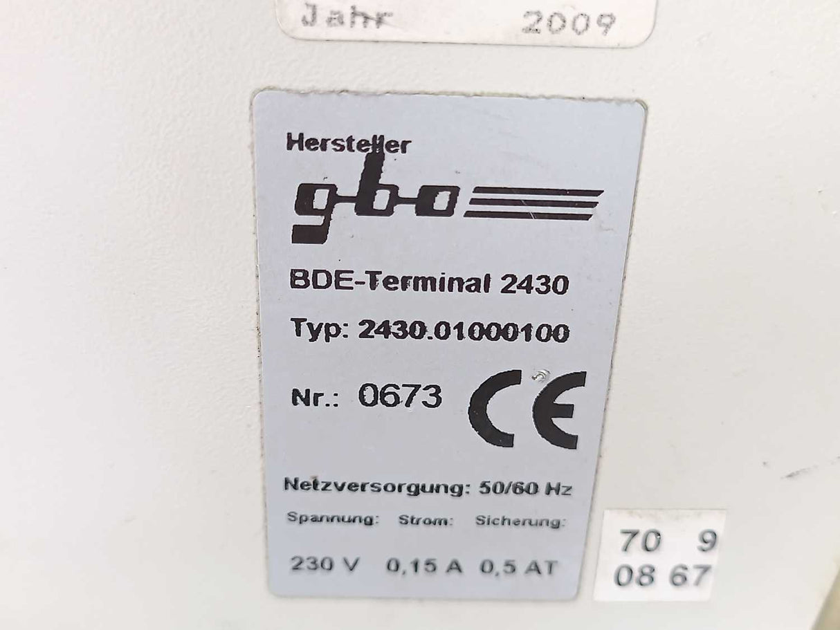 Kienzle 2430.01000100 BDE-Terminal 2430, 230V, 0,15A, 0,5AT