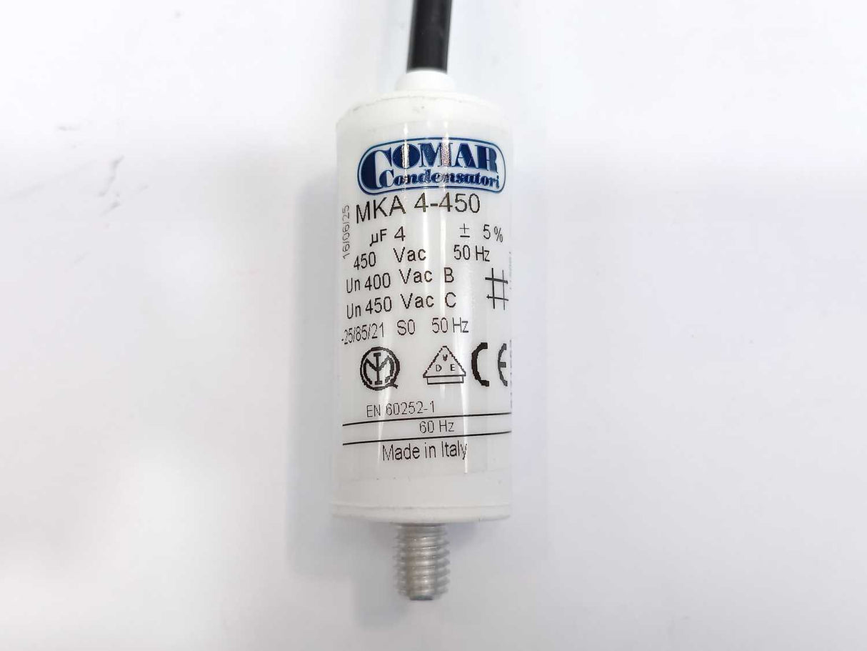 Comar Condensatori MKA 4-450 Capasitor, 60Hz, 450Vac