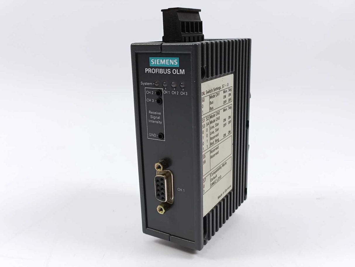 Siemens 6GK1 502-2CB10 SIMATIC NET PROFIBUS OLM/G11 Optical Link Module
