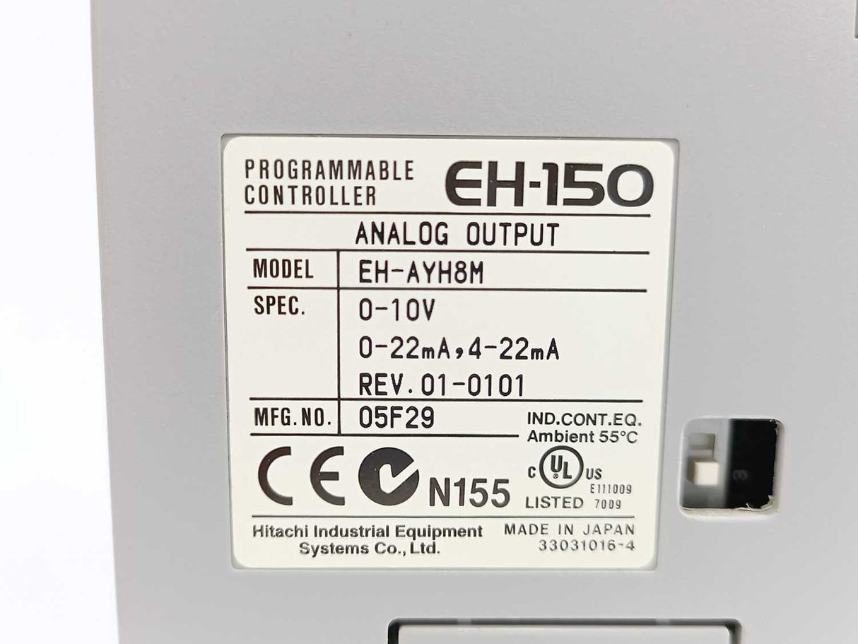 HITACHI EH-AYH8M EH-150 Programmable Controller Analog Output