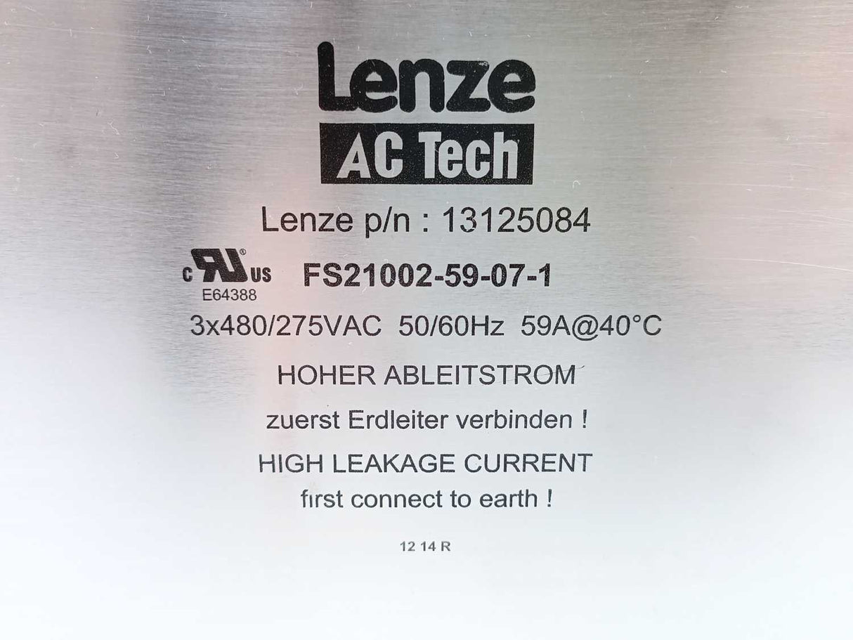 LENZE 13125084 FS21002-59-07-1 Helical Gearbox