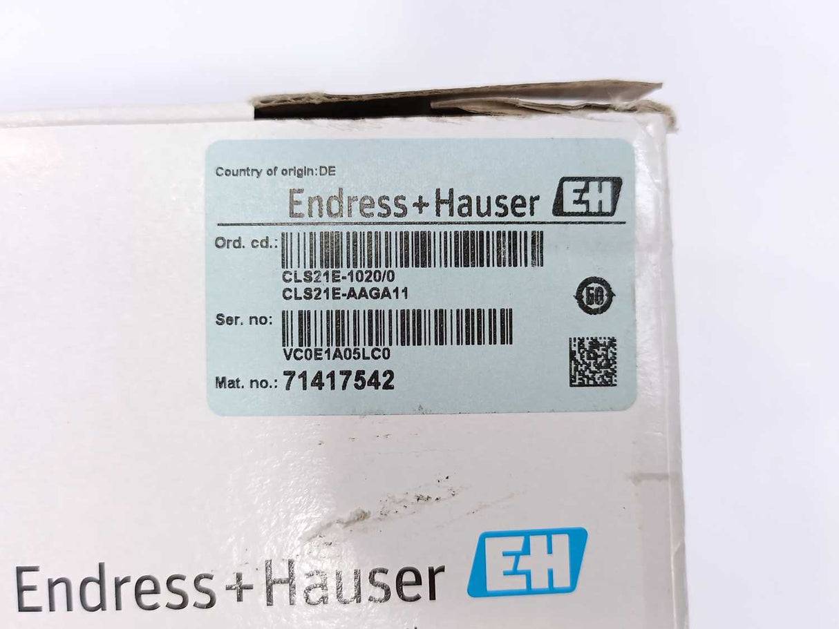 Endress+Hauser CLS21E-AAGA11 Conductivity Sensor with Memosens Protocol