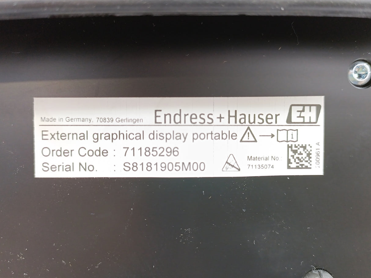 Endress+Hauser FD4W2 71185296 External Graphical Display Portable
